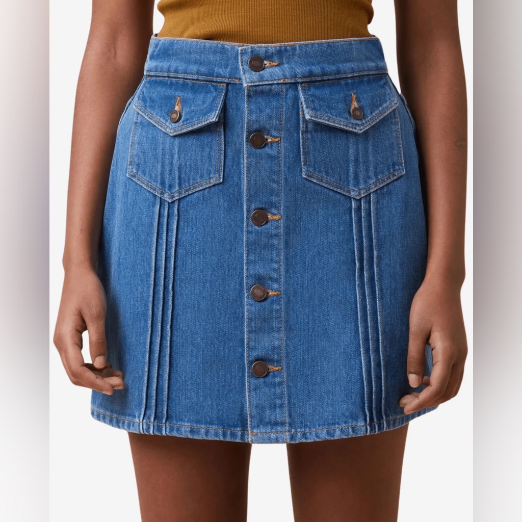 Jeanerica Andrea Skirt Mid Blue